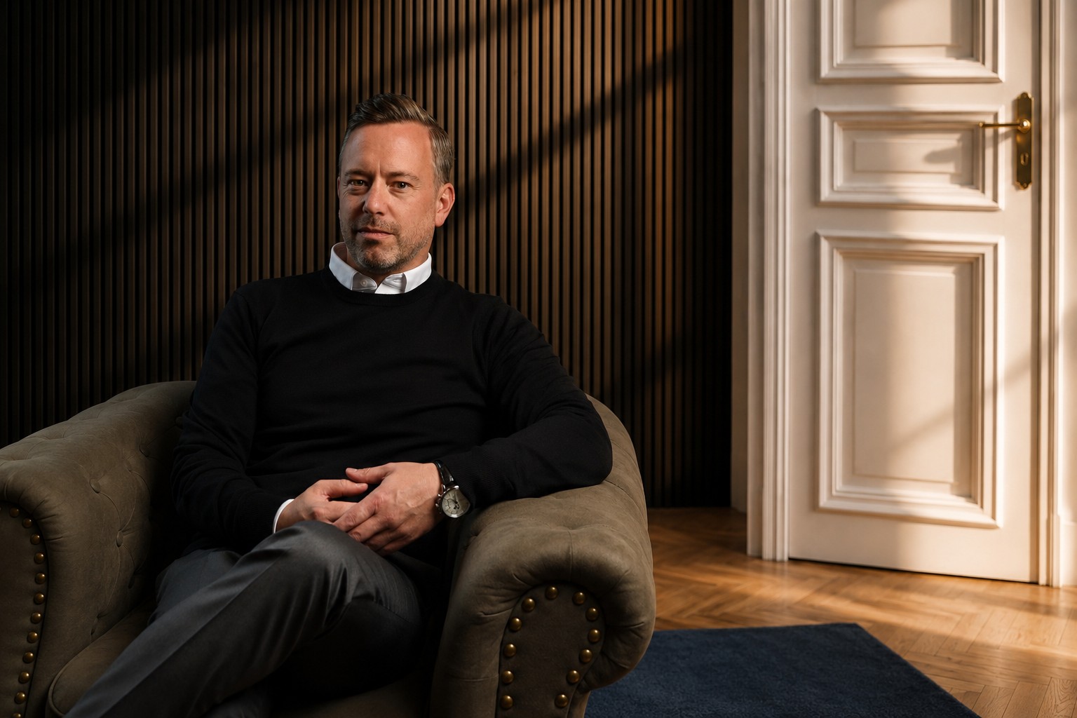 Alexander Rumpf in the firm's offices