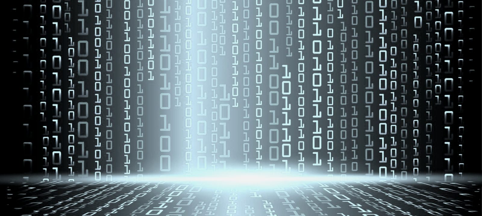 Symbolbild: digitaler Datenstrom - Überwachung von Kommunikation